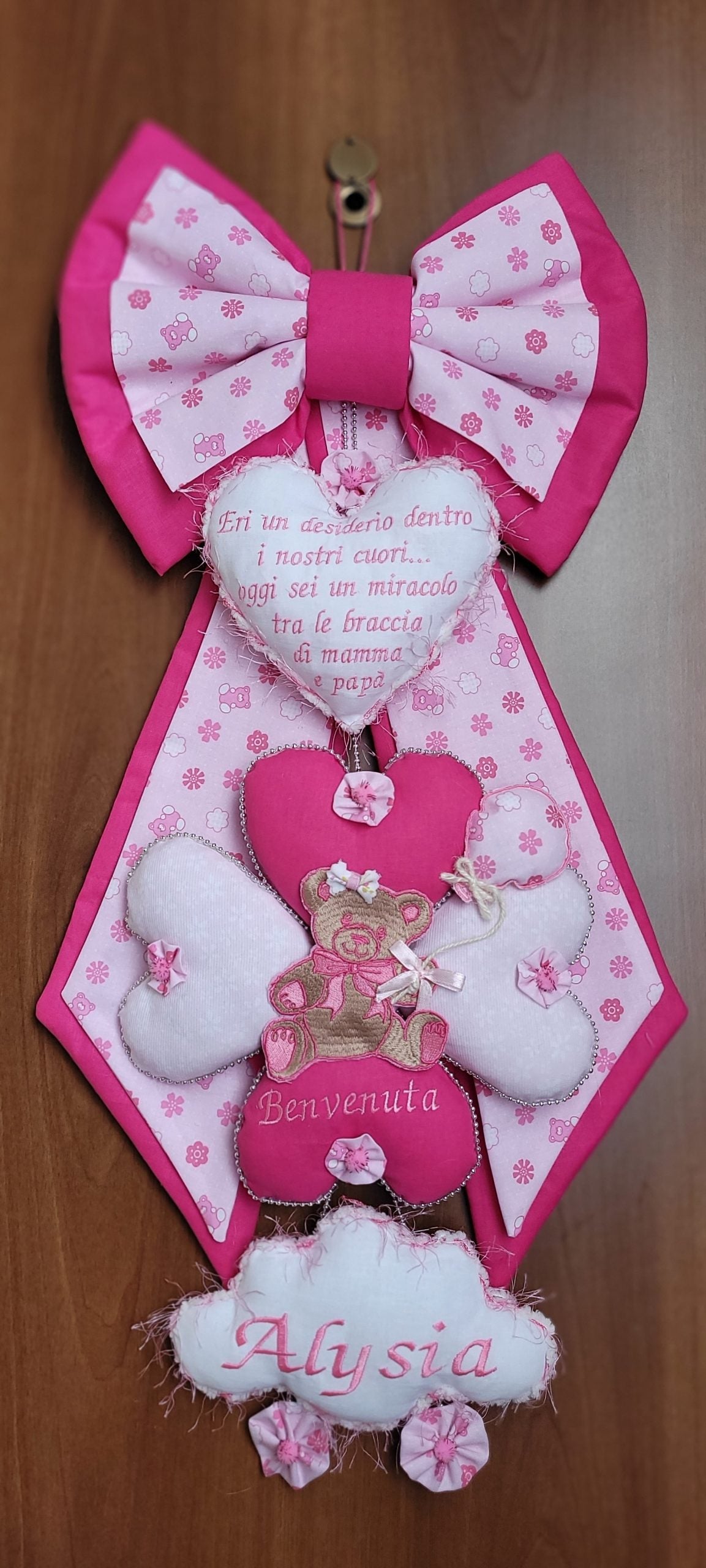 Handmade Birth Bow 75x33cm Customizable!