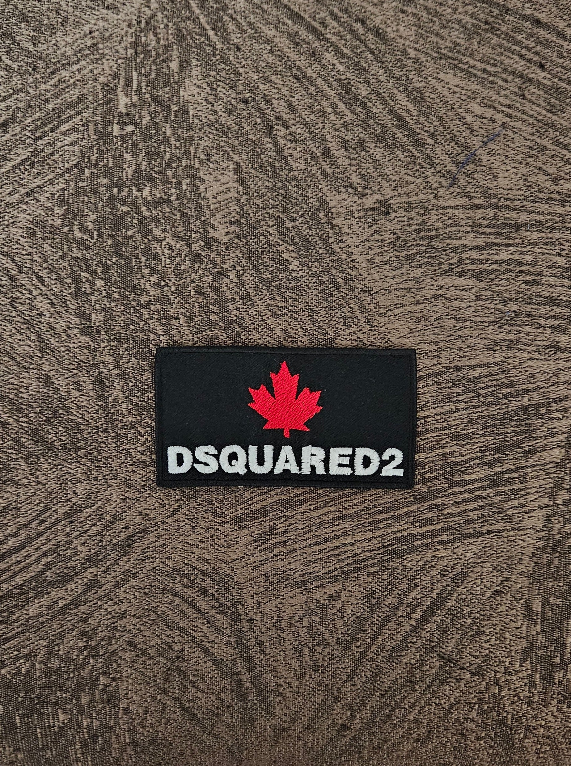 Patch Toppa Replica 8,5X4,5CM DSQUARED2 D2 Ricamata Termoadesiva o da Cucire