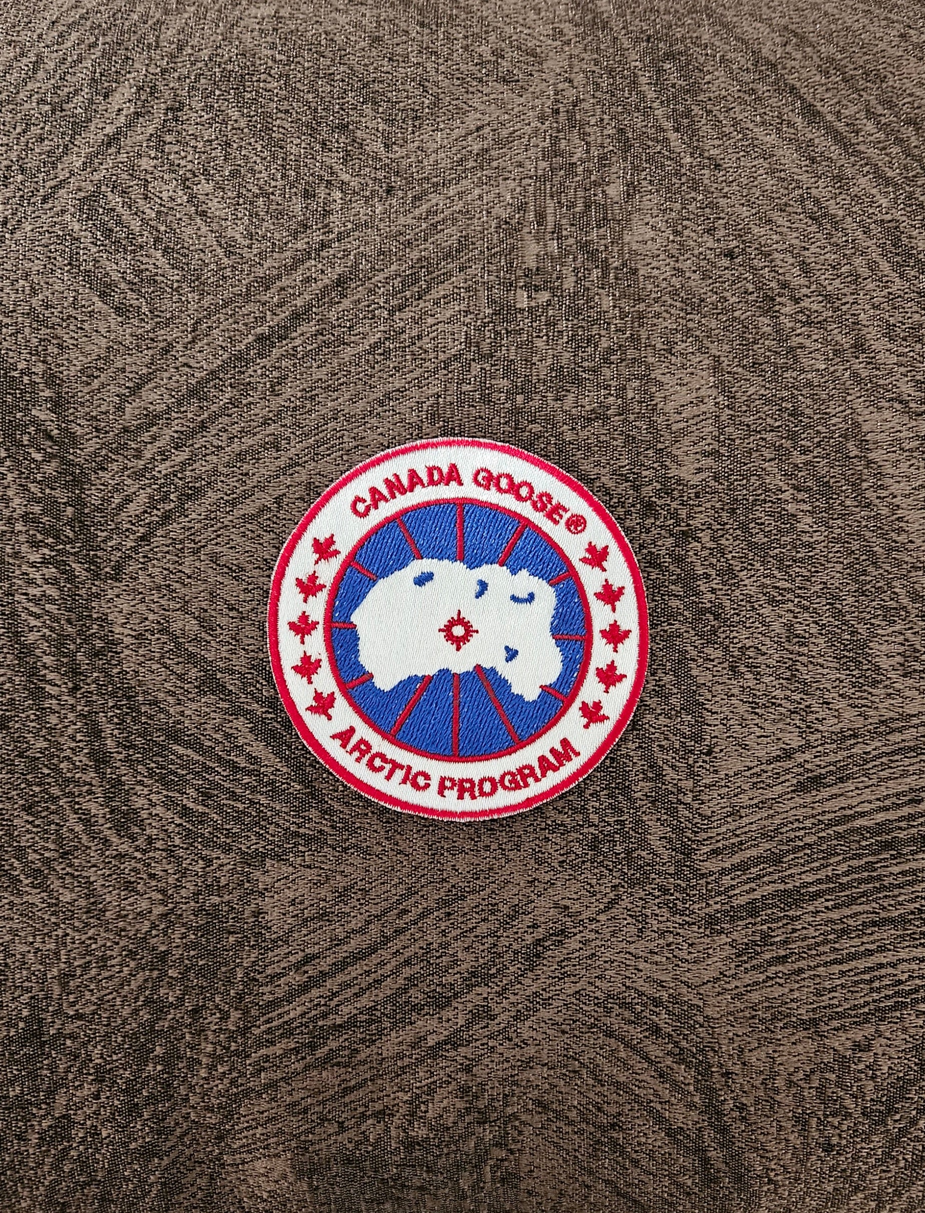 Patch Toppa Replica Canada Goose Diametro 8CM Ricamata Termoadesiva e da Cucire