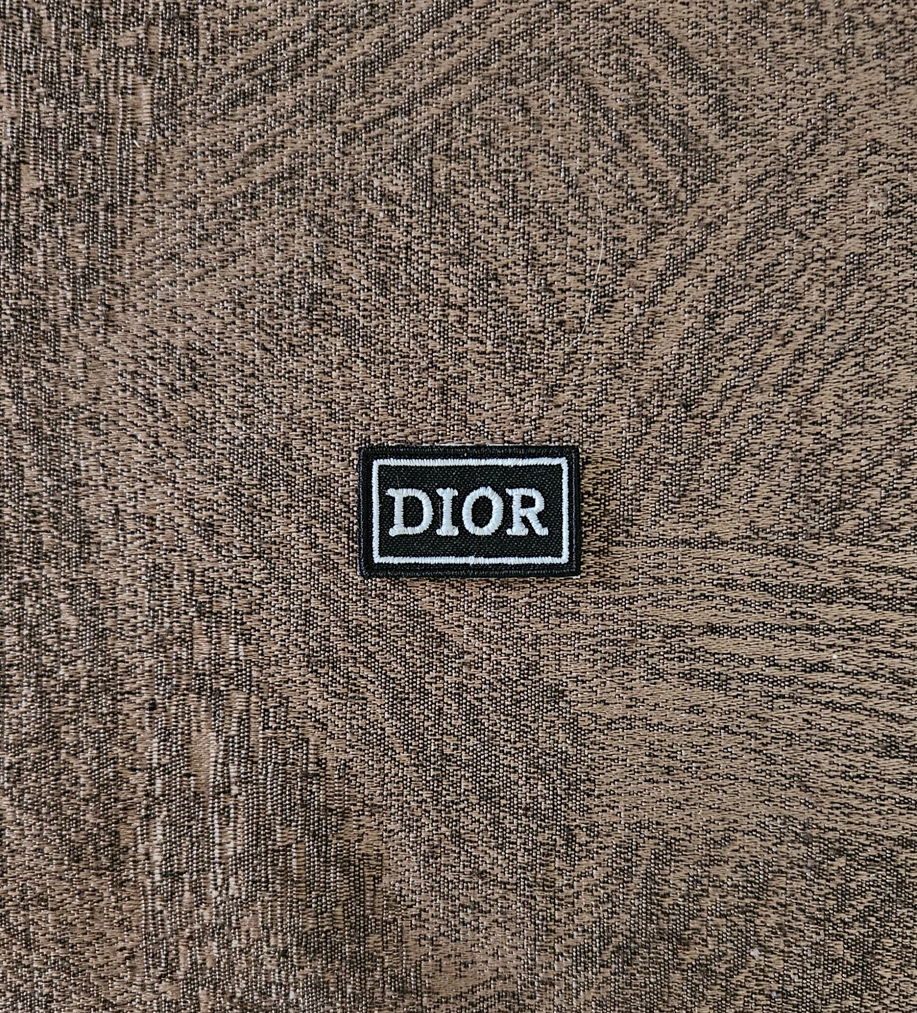 Patch Toppa Replica Dior Ricamata Termoadesiva o da Cucire 3.5x2 cm