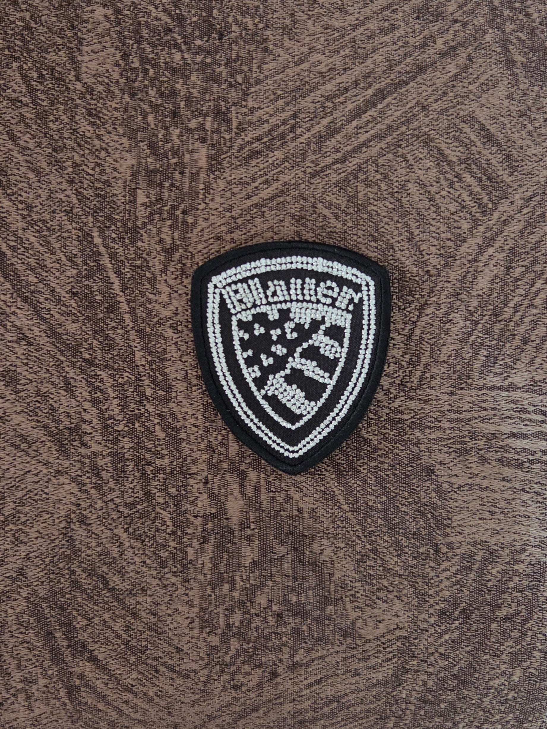 Patch Toppa Replica Blauer Effetto Brillantini Ricamata con Velcro M.e F. Cucito