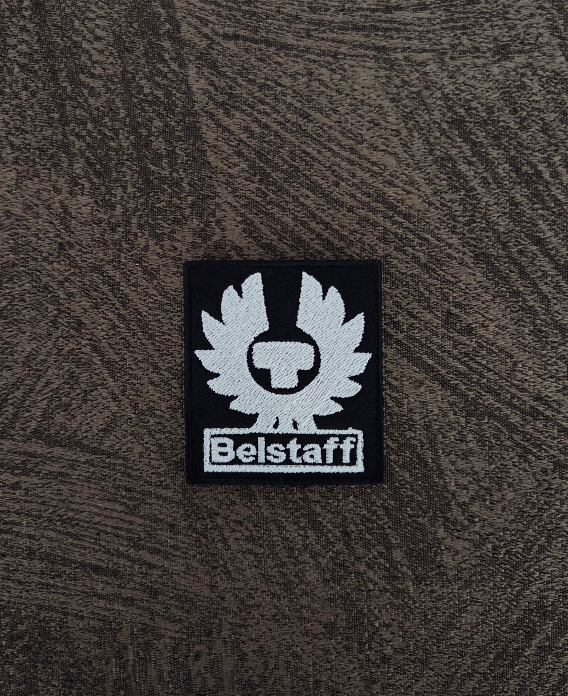Patch Toppa Replica Belstaff 6,5x5,5cm Ricamata Termoadesiva e da Cucire