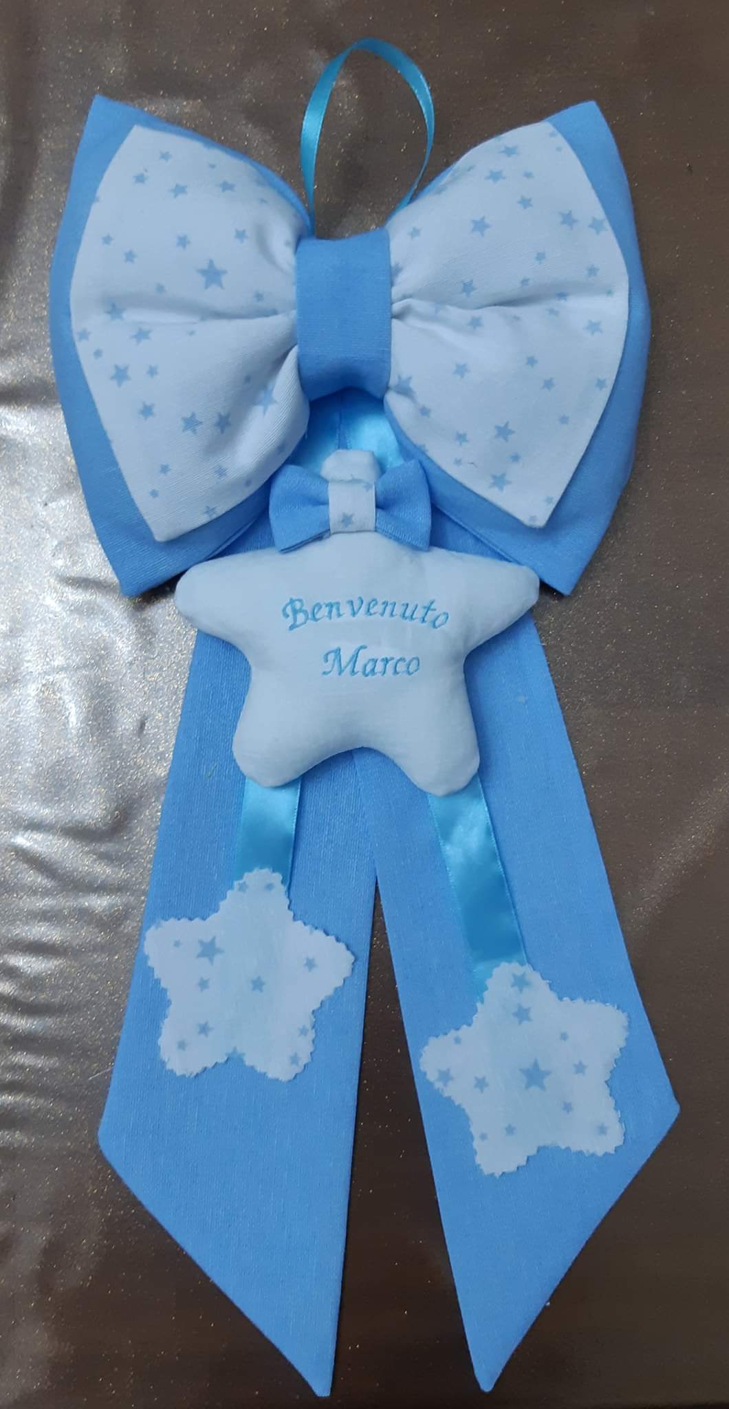 Lazo de nacimiento completo hecho a mano personalizable