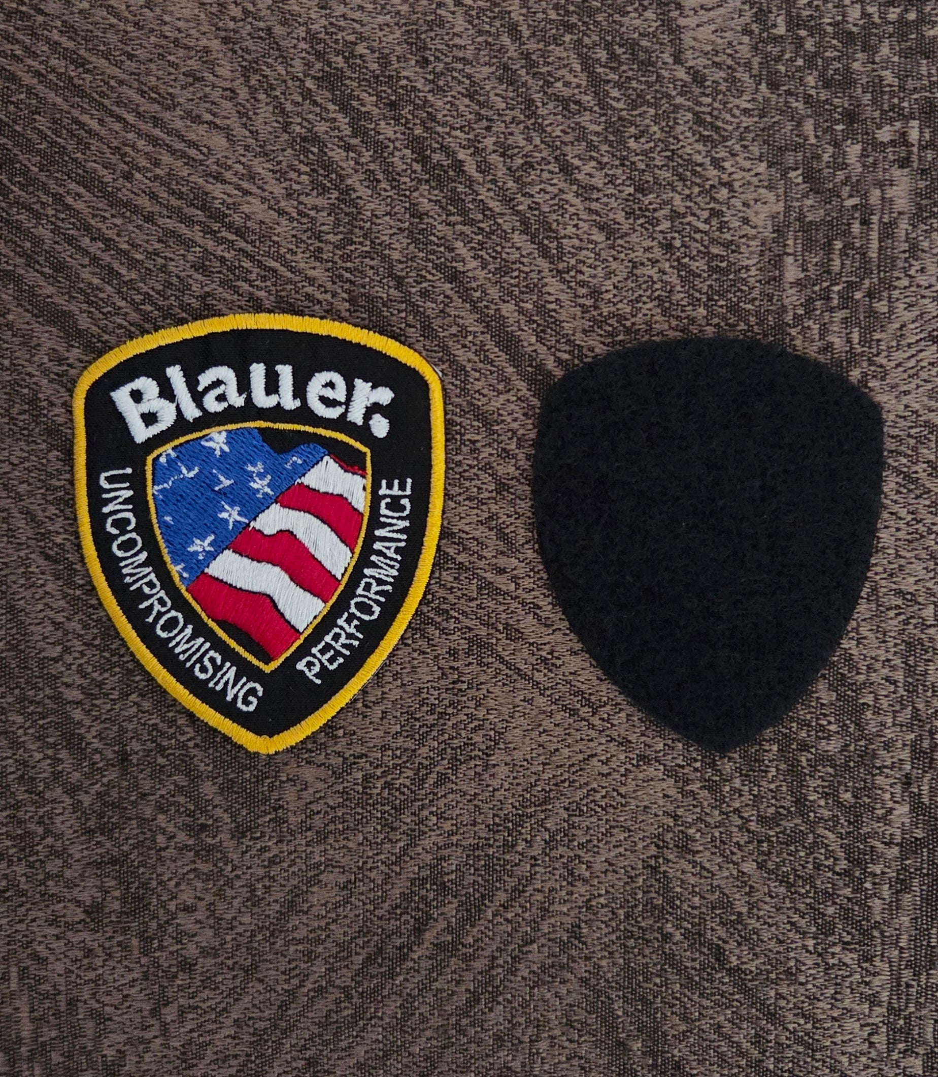 Patch Toppa Brand Replica Blauer Embroidered with Velcro M.eF. sewn 8x6 cm