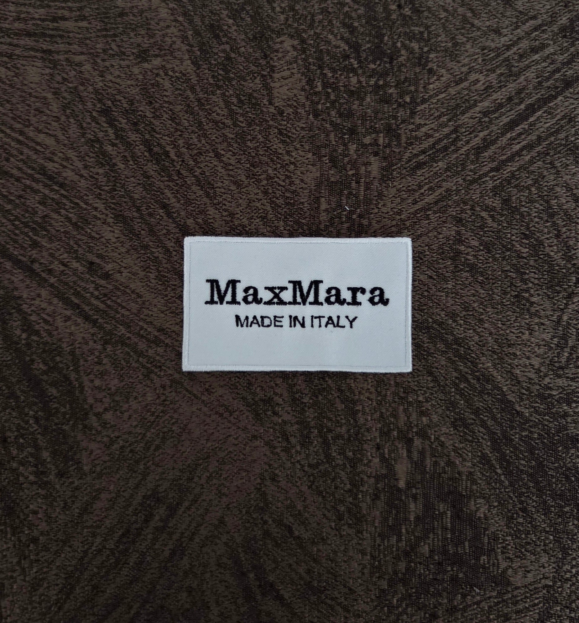 Patch Toppa Stemma Replica Max Mara 8x5cm Ricamata Termoadesiva e da Cucire