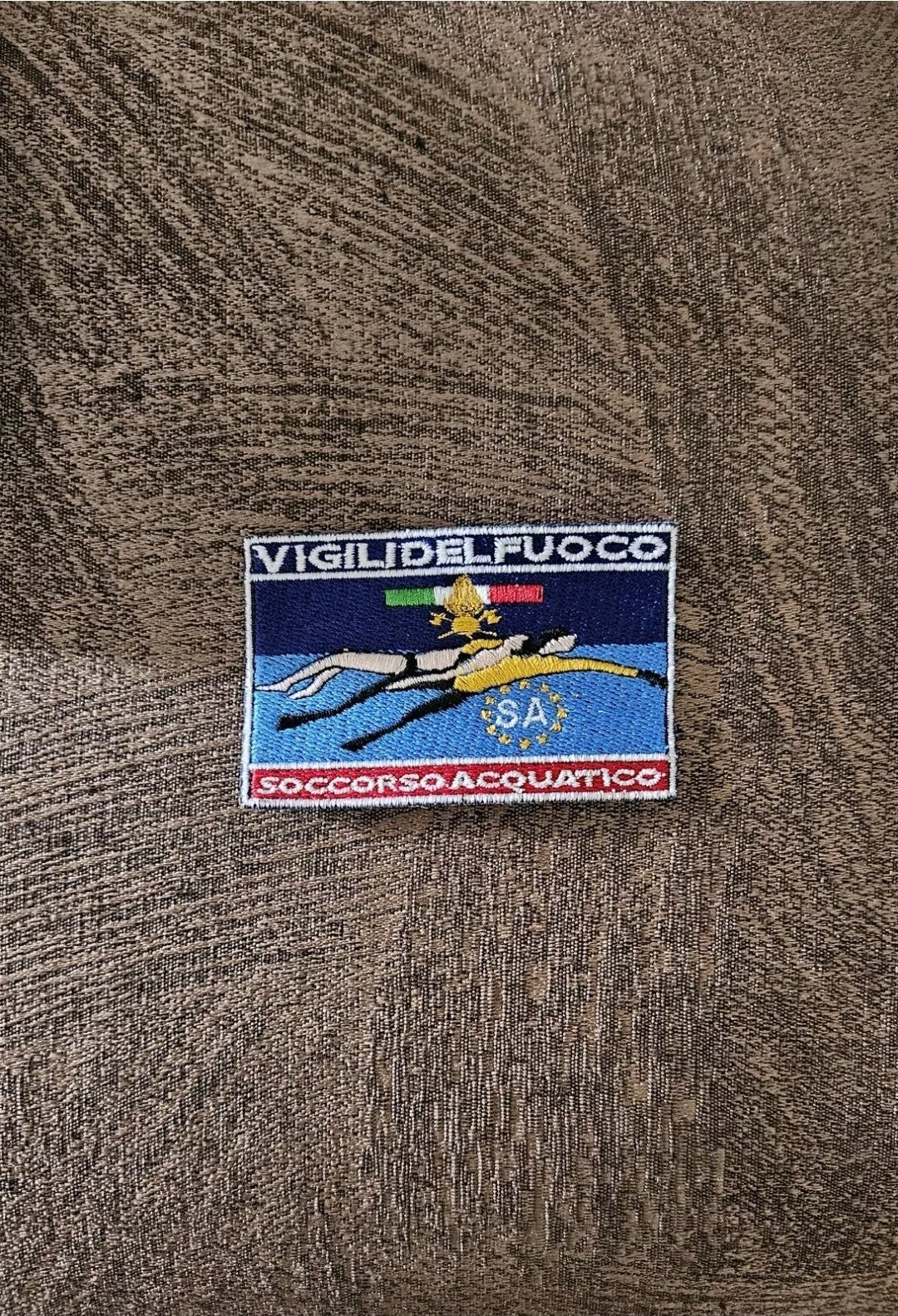 Scratch Patch Vigili del Fuoco Soccorso Acquatico con Velcro M.eF. 8X5CM