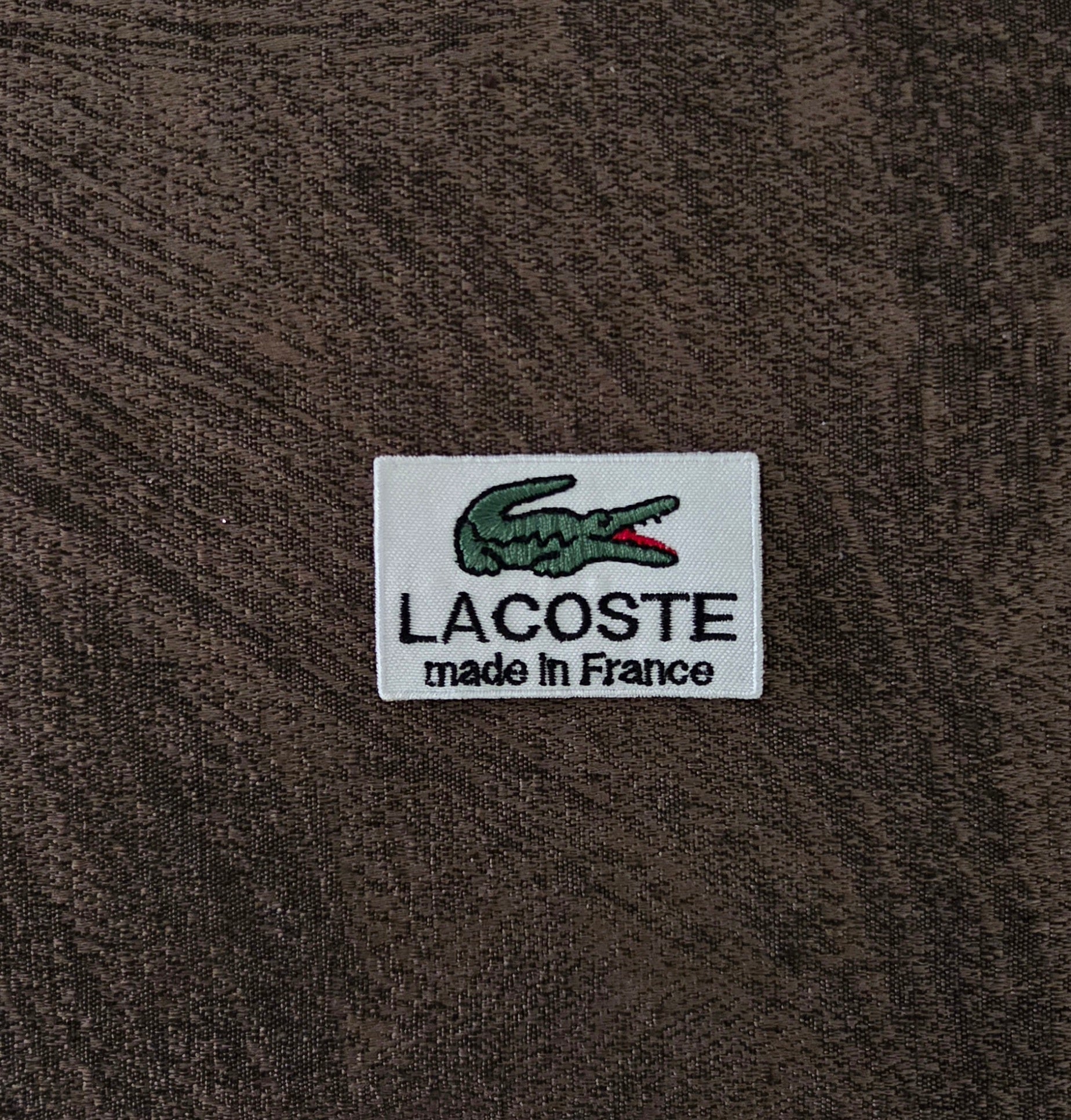 Patch Toppa Replica Lacoste 5.5x3.5cm Ricamata Termoadesiva e da Cucire