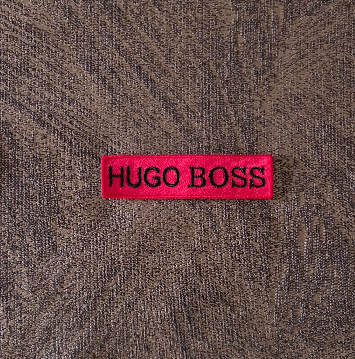Patch Replica Hugo Boss 8x2cm Ricamata Termoadesiva e da cucire