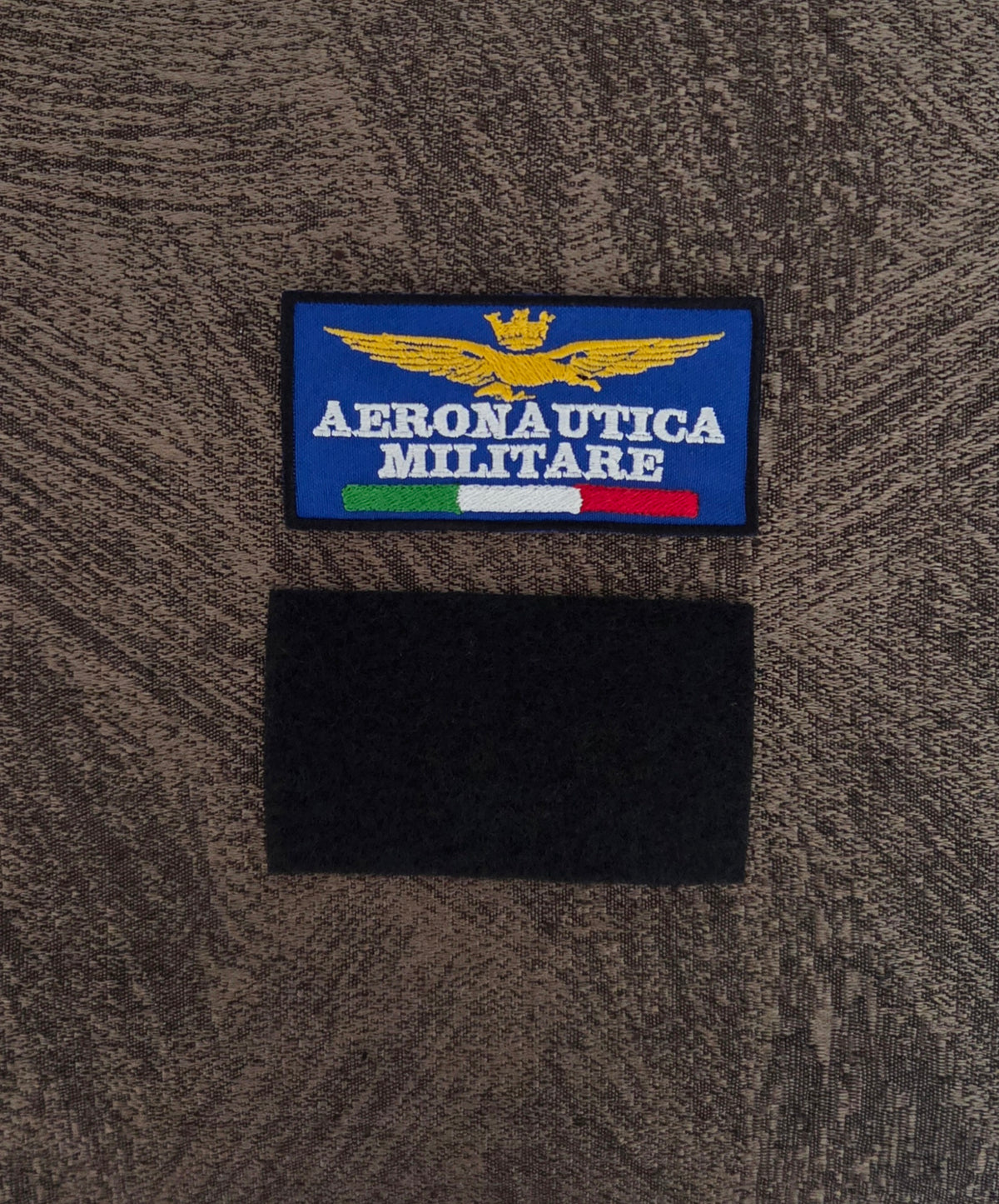 Patch Toppa Aeronautica Militare con Velcro M.eF. Cucito 9X4,5 CM