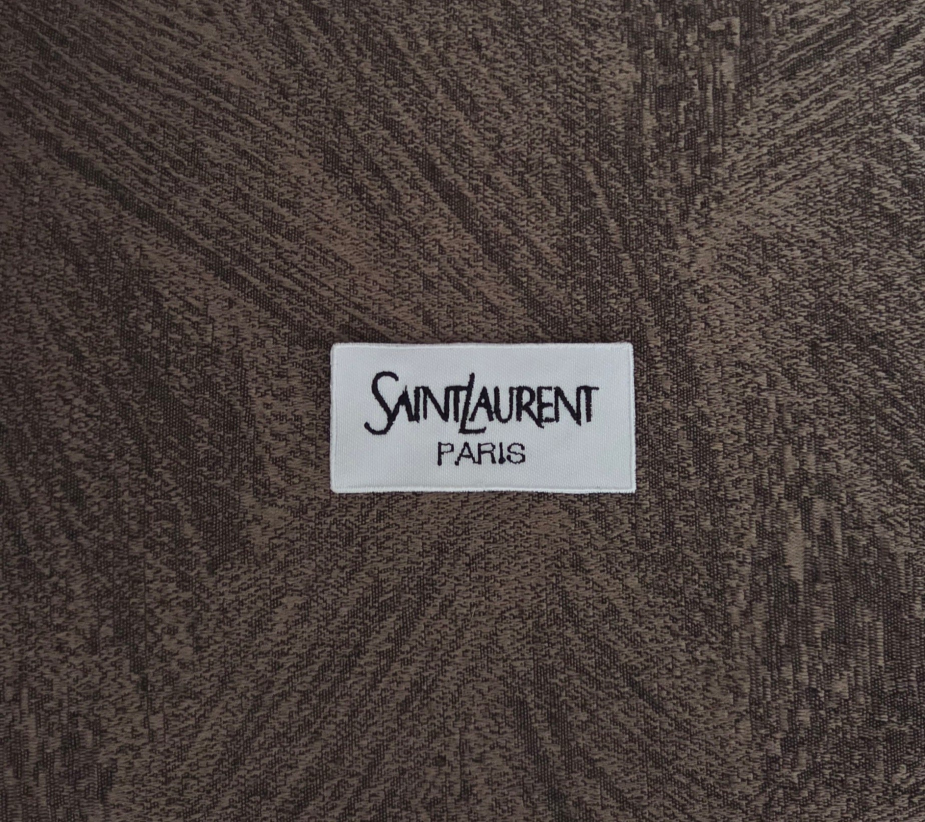 Patch Toppa Replica YSL Yves Saint Laurent 6.5x3cm Ricamata Termoadesiva e da Cucire