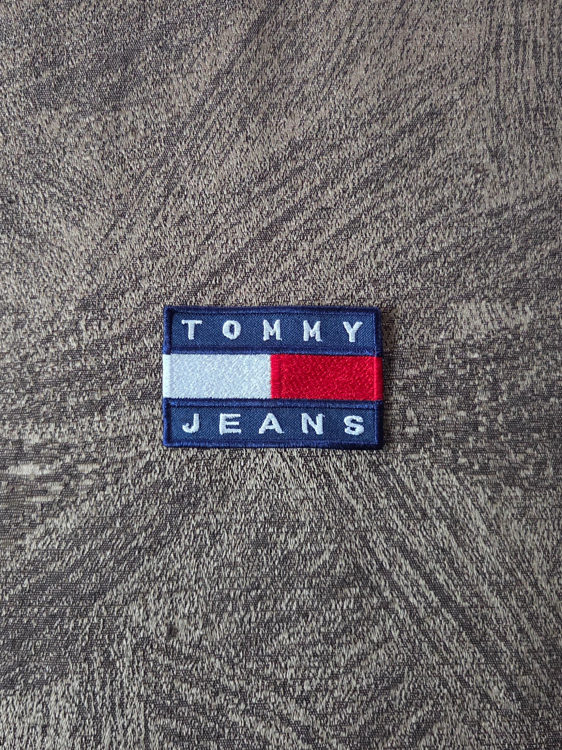 Patch Toppa Replica Ricamata Tommy Hilfiger Jeans 7X4,5CM Termoadesiva e da Cucire