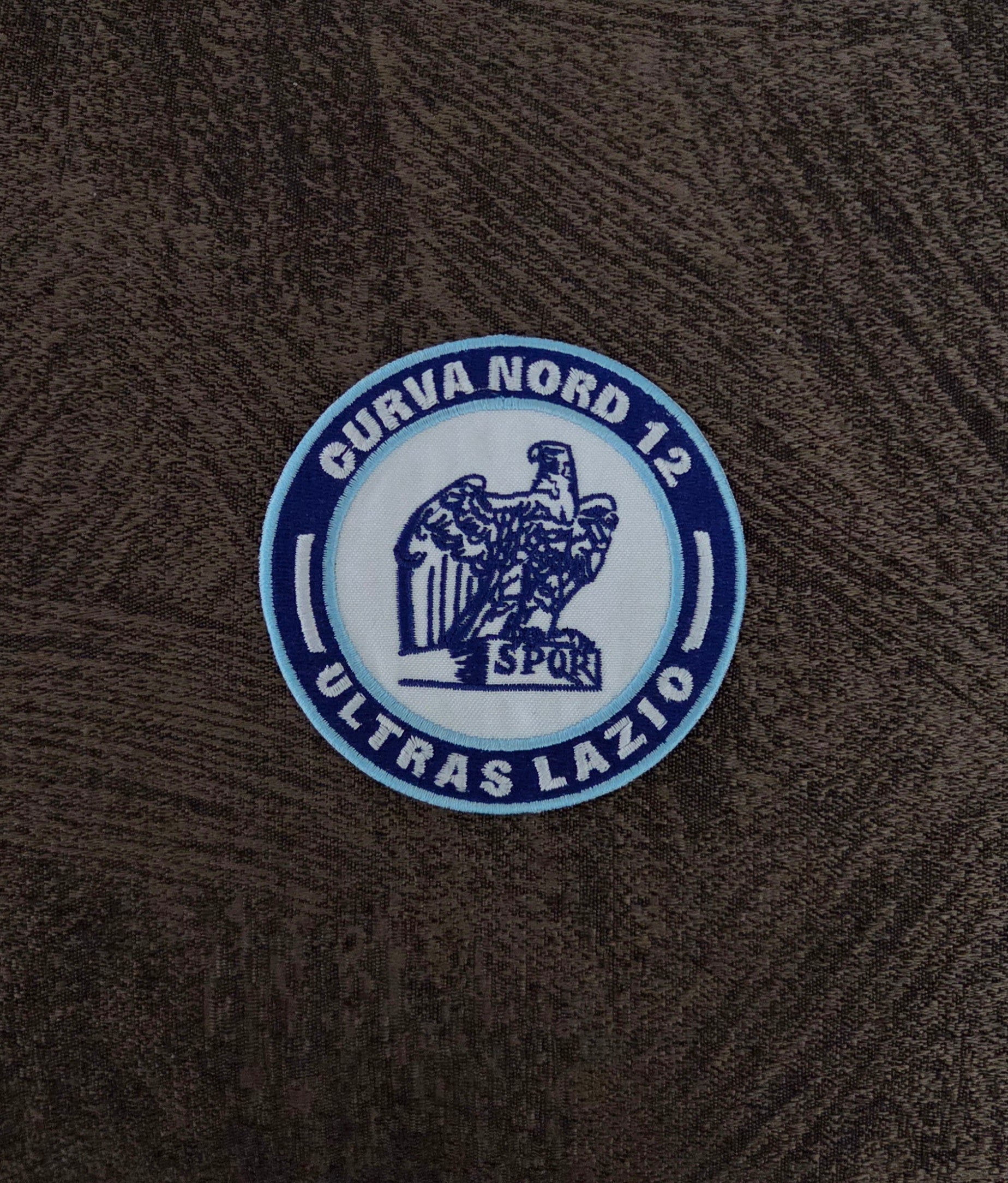 Patch Toppa Lazio Curva Nord Ultras Ricamata Diametro 9cm