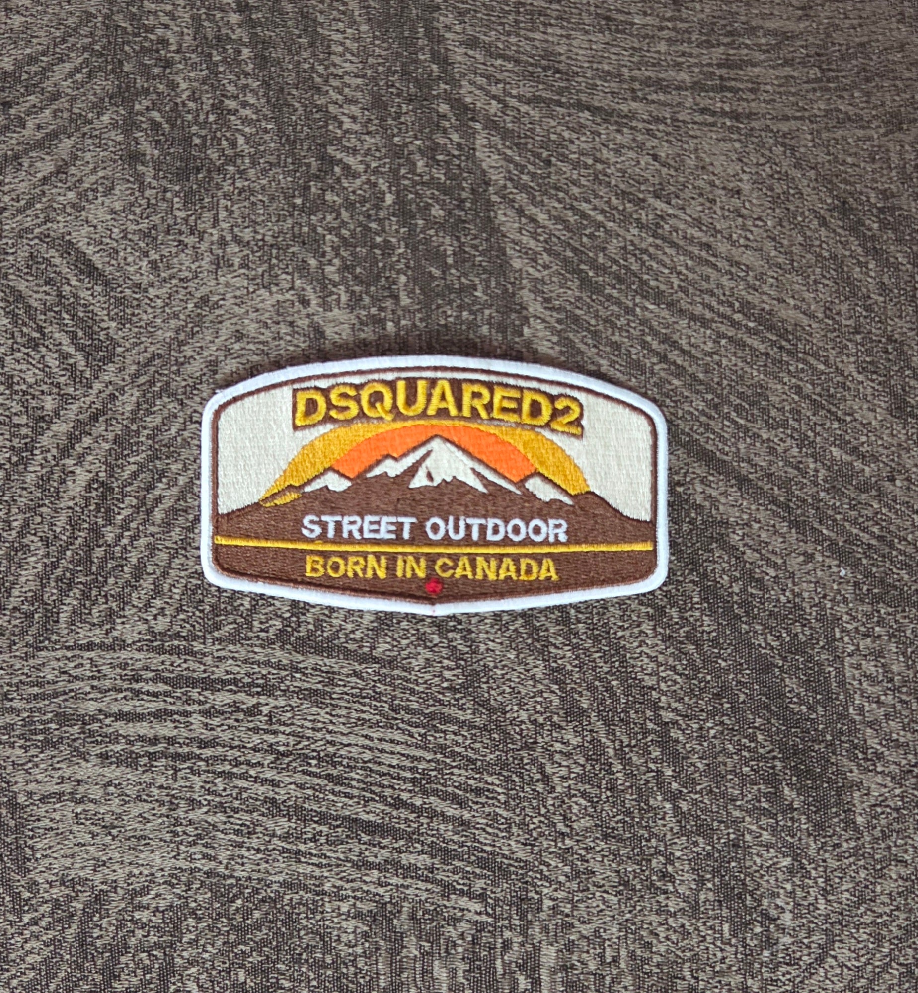 Patch Toppa Ricamata Replica D2 Icon Dsquared2 Termoadesiva e da Cucire 10x5.5CM