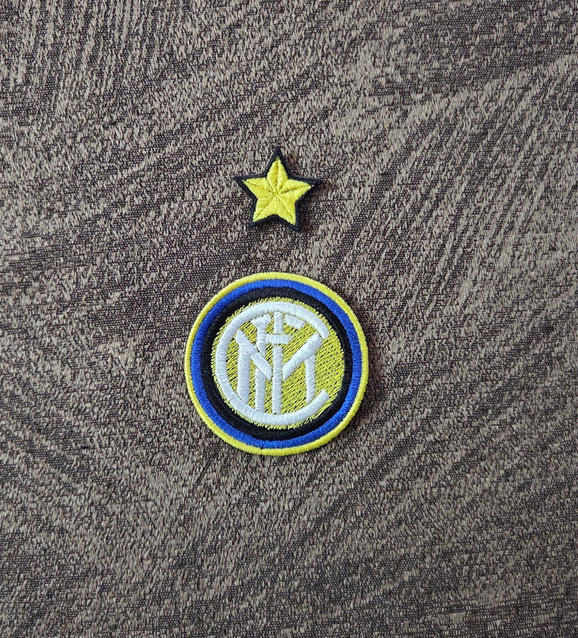 TOPPE PATCH Duo Stella Inter Calcio RICAMATA TERMOADESIVA E DA CUCIRE