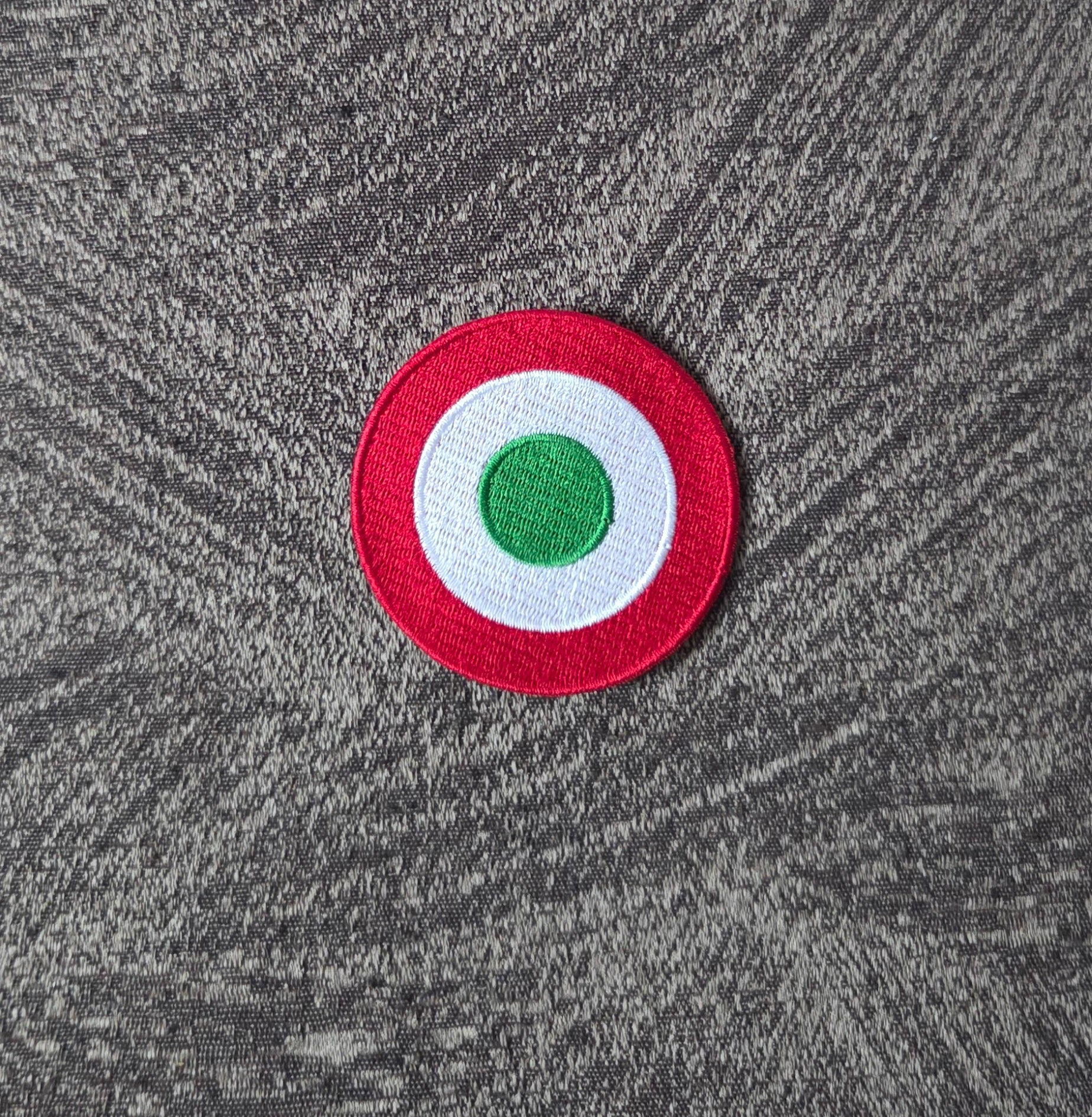 PATCH TOPPA RICAMATA BANDIERA Coppa Italia Diametro 6CM TERMOADESIVA E DA CUCIRE
