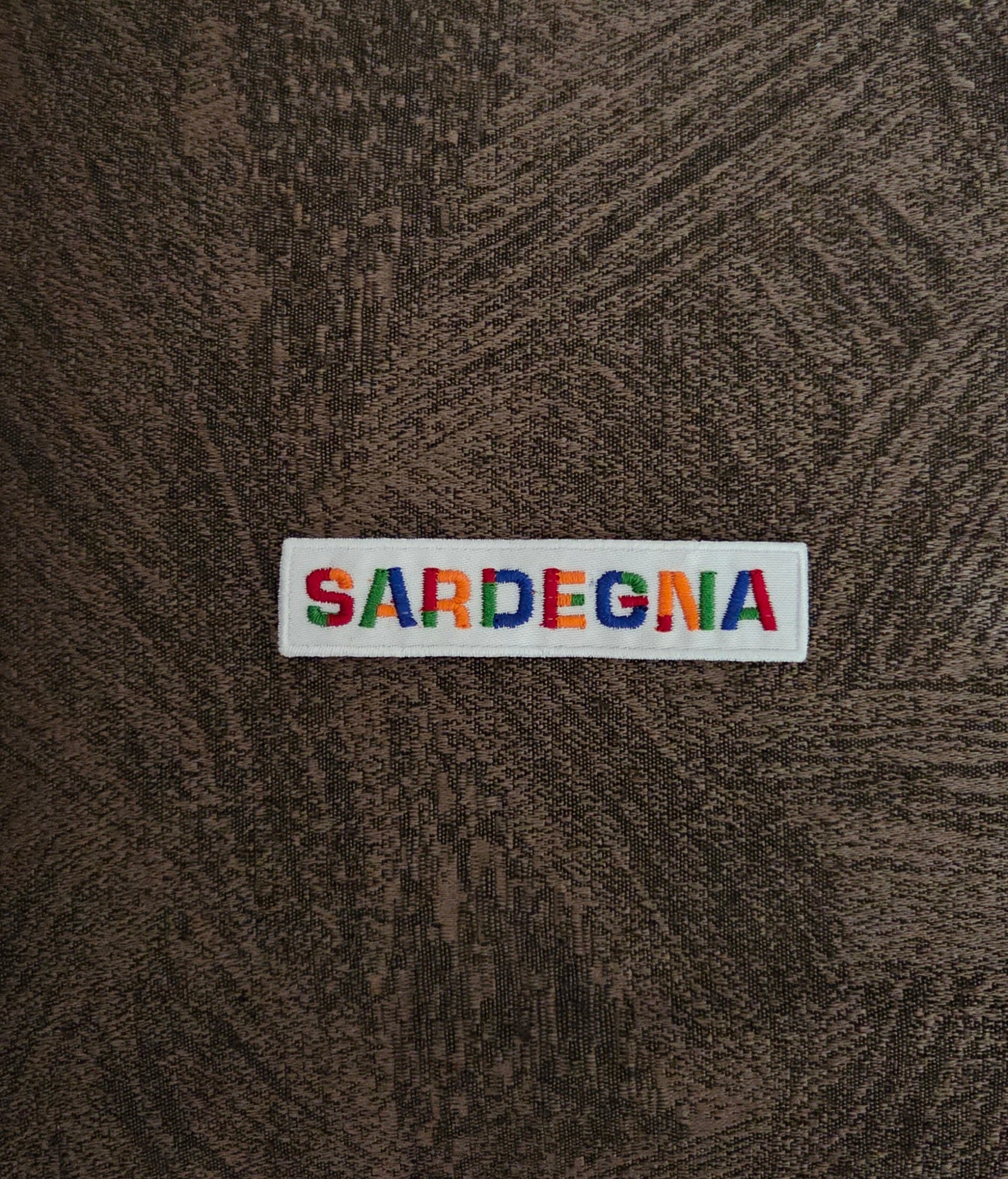 TOPPA PATCH Sardegna 9x2cm Ricamata Termoadesiva e da Cucire