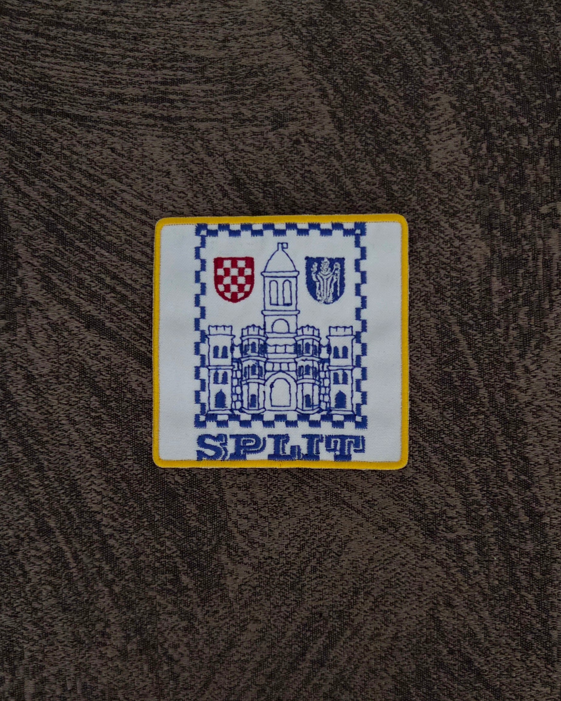 Patch Toppa Replica SPLIT 8x8cm Ricamata Termoadesiva e da Cucire