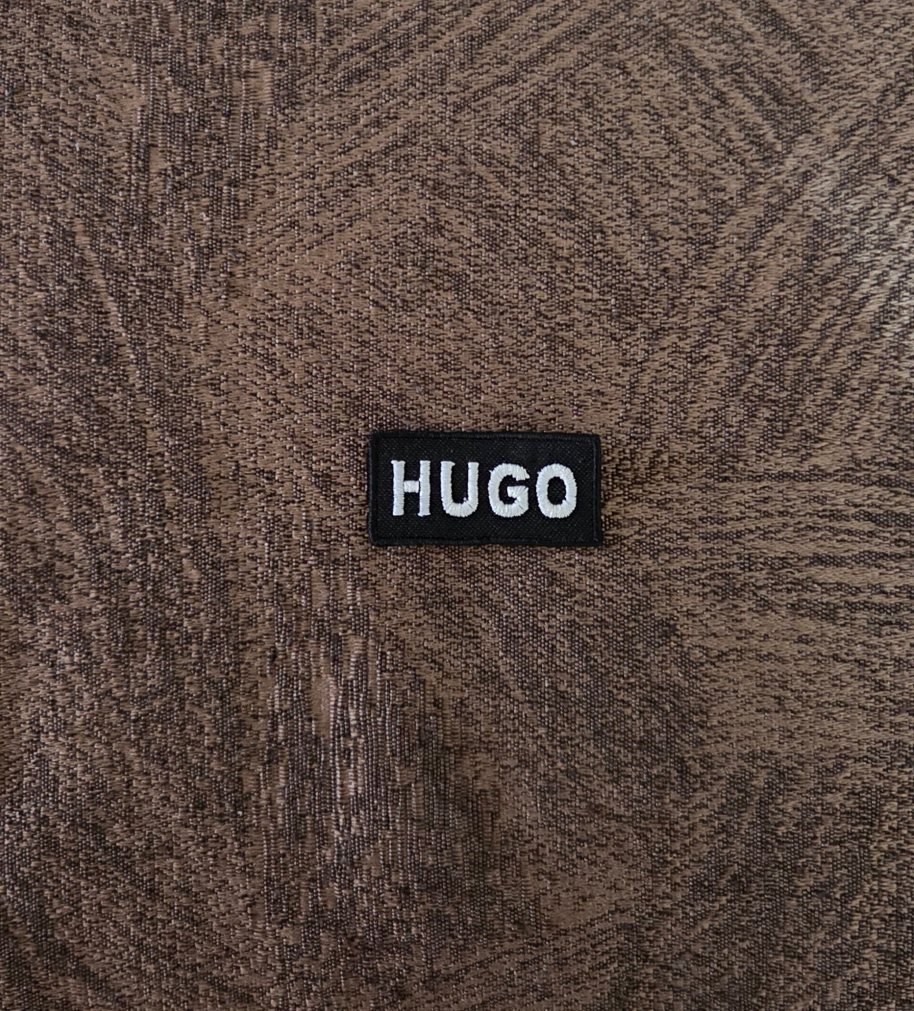 Patch Replica Hugo Boss 4x2cm Ricamata Termoadesiva e da cucire