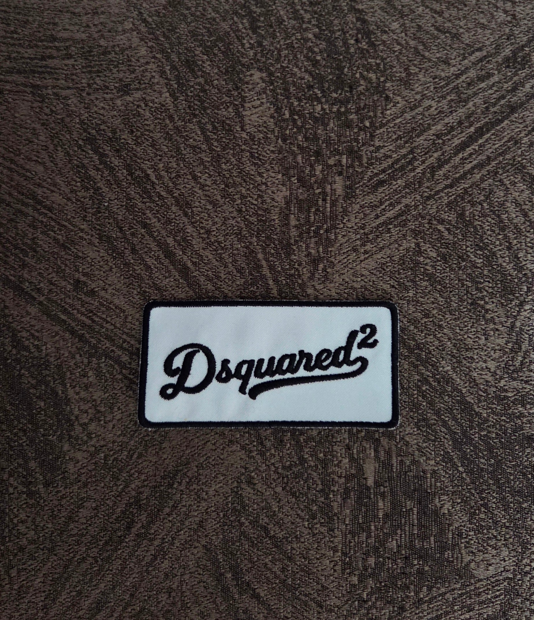 Patch Toppa Ricamata Replica D2 Icon Dsquared2 Termoadesiva e da Cucire 10x5CM Circa