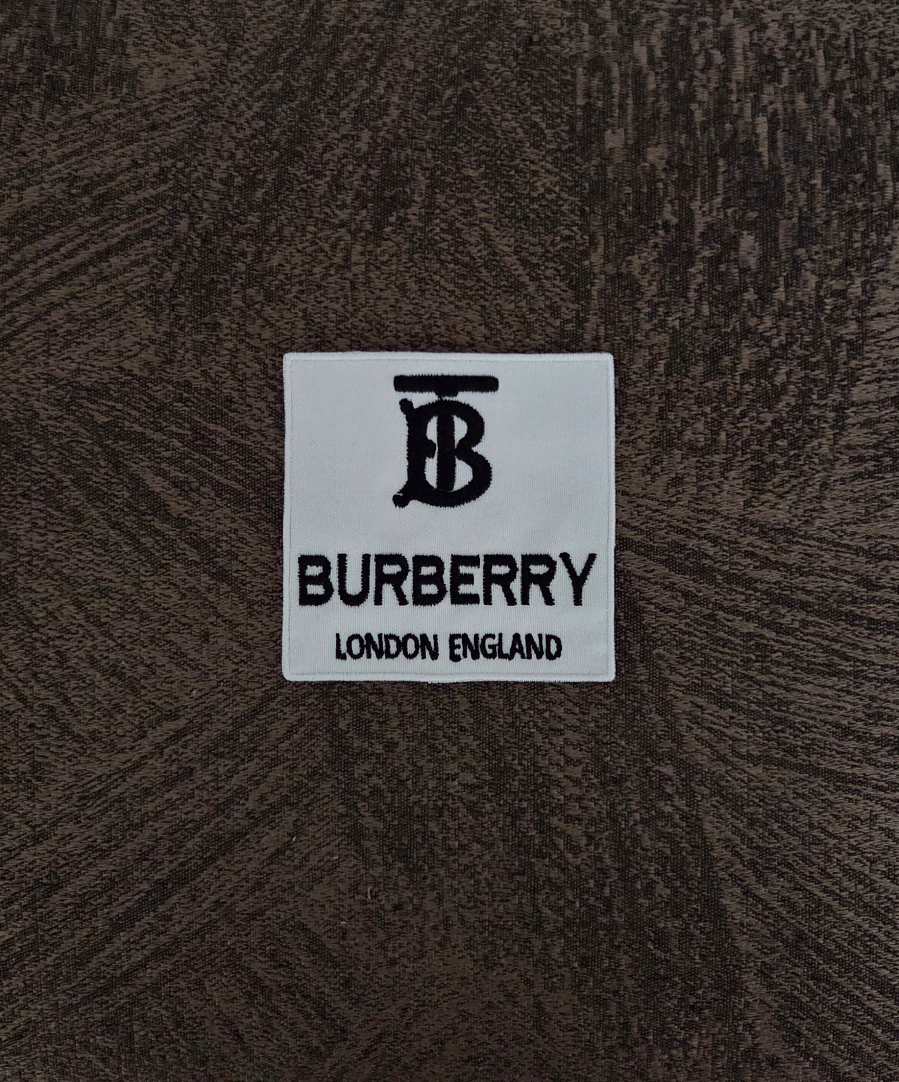 Patch Toppa Burberry 7x7cm Ricamata Termoadesiva e da Cucire