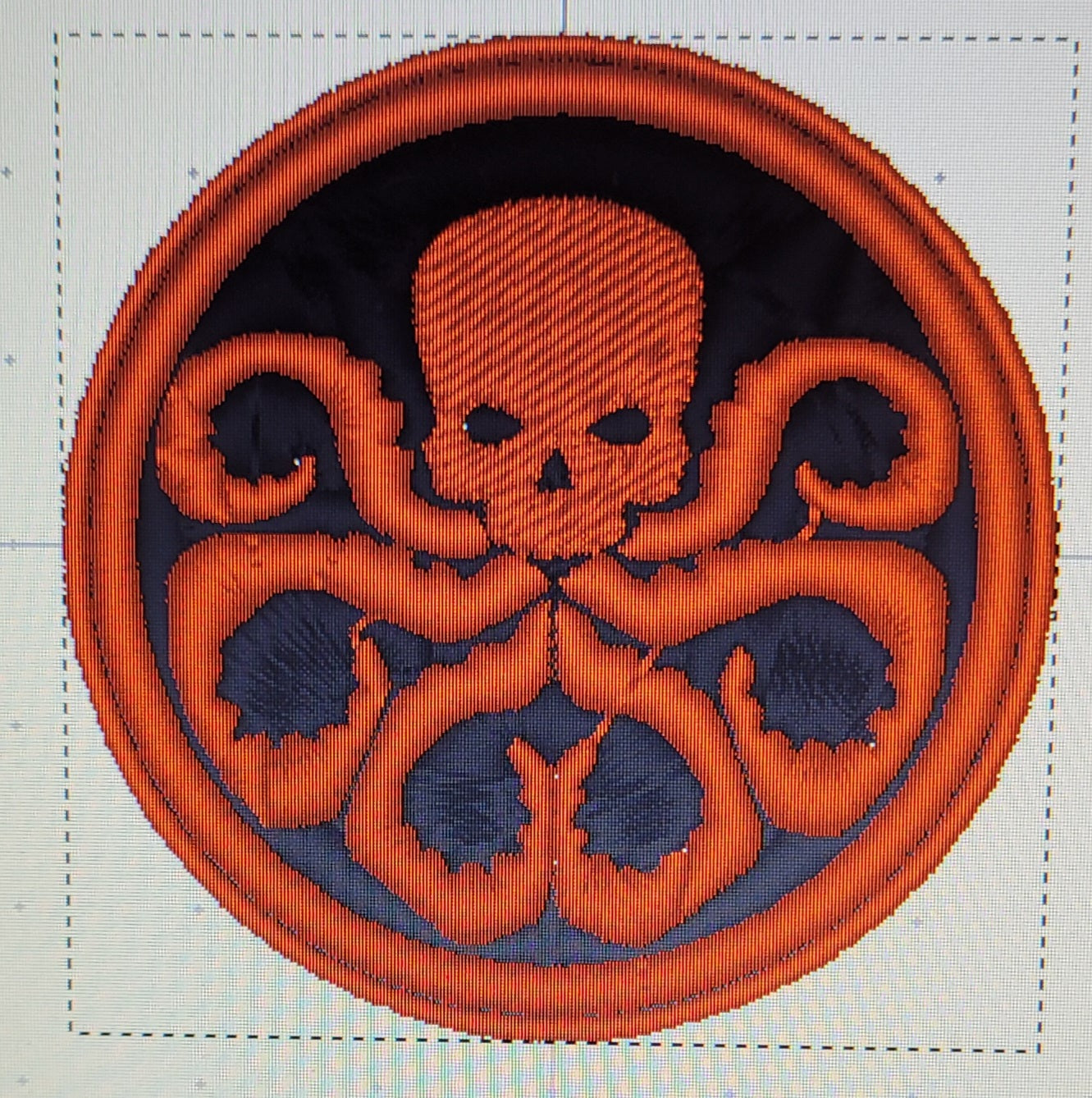 Patch Embroidered Patch Hidra Marvel Iron-on or Sew-on 5.5X5.5 CM