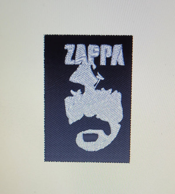 Patch Toppa Ricamata Frank Zappa Termoadesiva o da Cucire 6,5X4,5 CM