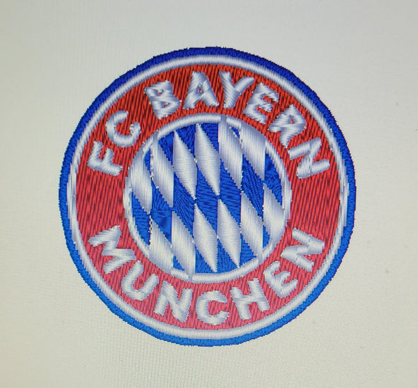 Patch Embroidered Patch Bayern Munchen Monaco Iron-on or Sew-on 6X6 CM