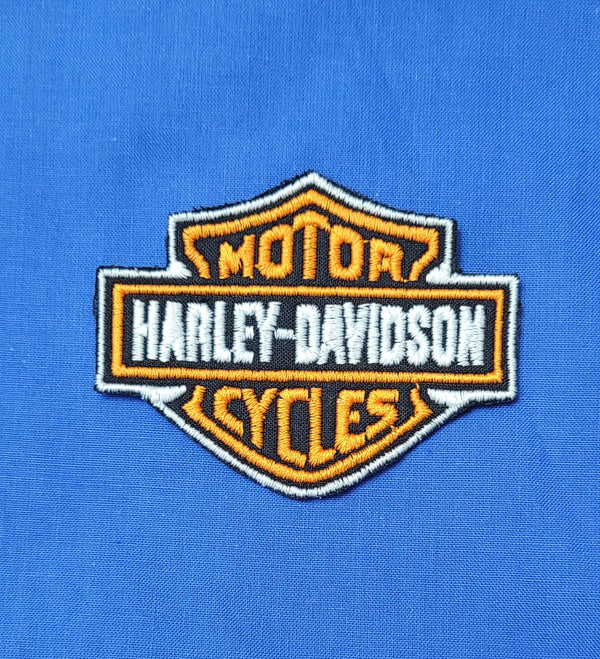 Parche bordado Harley Davidson de 8 x 5 cm para planchar o coser