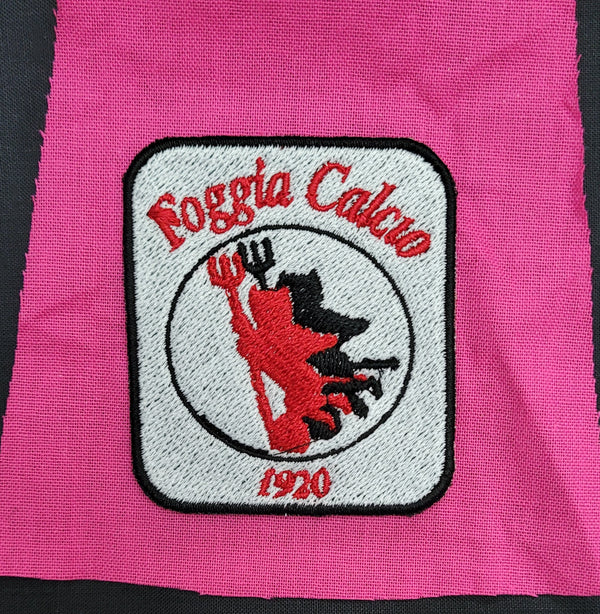 Patch Toppa Ricamata Foggia Calcio Termoadesiva o da Cucire 6,5X5,7 CM