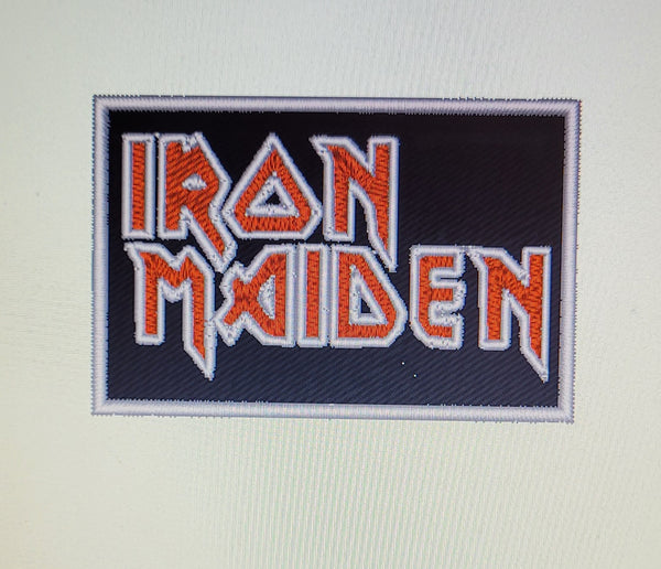 Parche bordado Iron Maiden Heavy Metal para planchar o coser de 6,5 x 4,5 cm