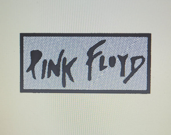 Patch Toppa Ricamata Pink Floyd Termoadesiva o da Cucire 7,5X3,5 CM