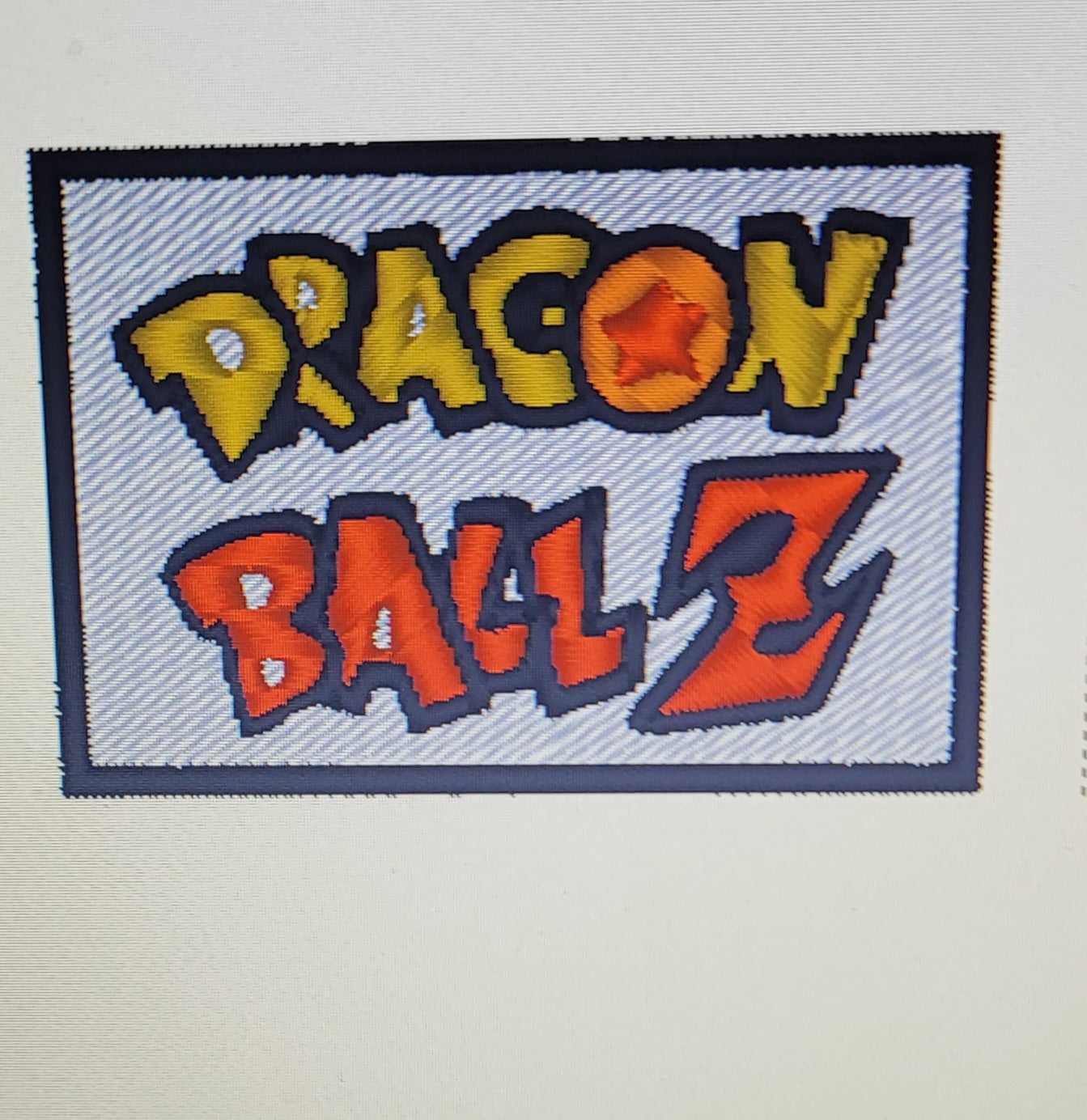 Dragon Ball Z Iron-On or Sew-On Embroidered Patch 6x4 CM