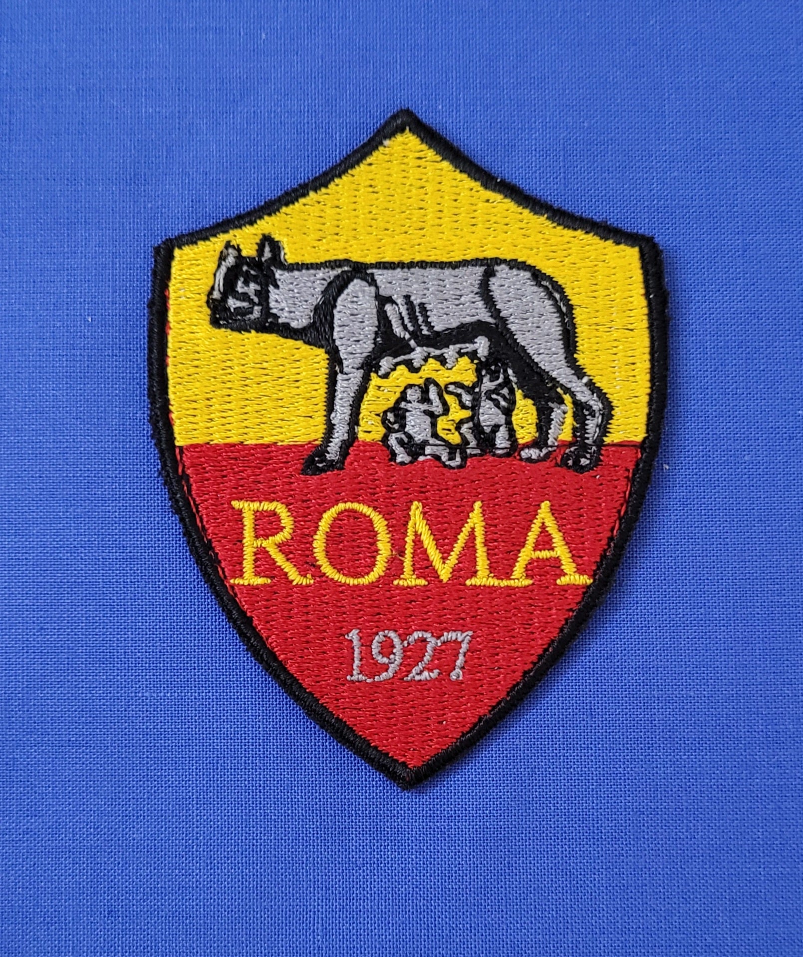 Patch Embroidered Patch Roma Calcio Iron-on or Sew-on 7.5X6 CM