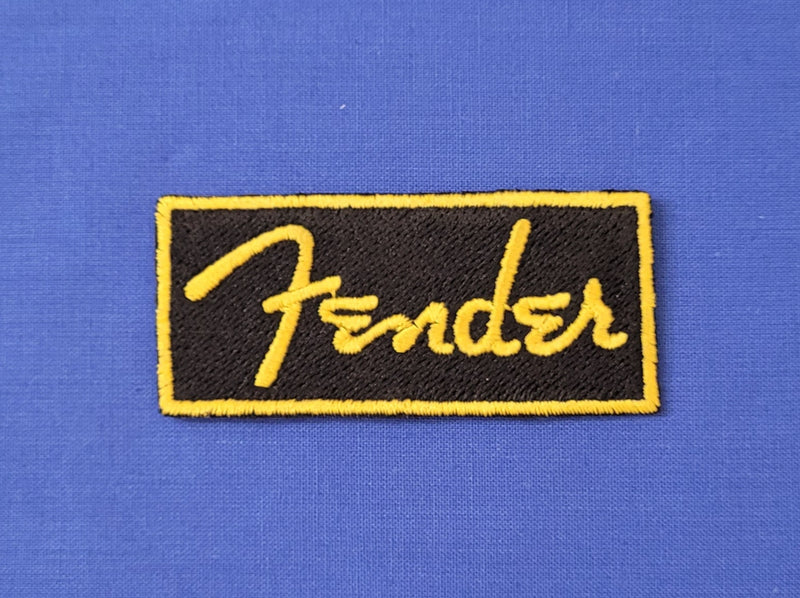 Patch Toppa Ricamata Fender Stratocaster/Telecaster Termoadesiva o da Cucire 7x3 CM