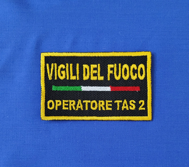 Parche Cuerpo de Bomberos VDF TAS 2 con velcro M.eF. Costura 9,5x5 cm 