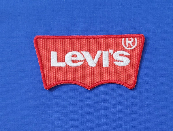 Patch Toppa Replica Brand Levis Levi's Ricamata Termoadesiva o da Cucire 8x4 cm