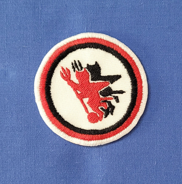 Patch Toppa Ricamata Foggia Calcio Termoadesiva o da Cucire Diametro 5CM