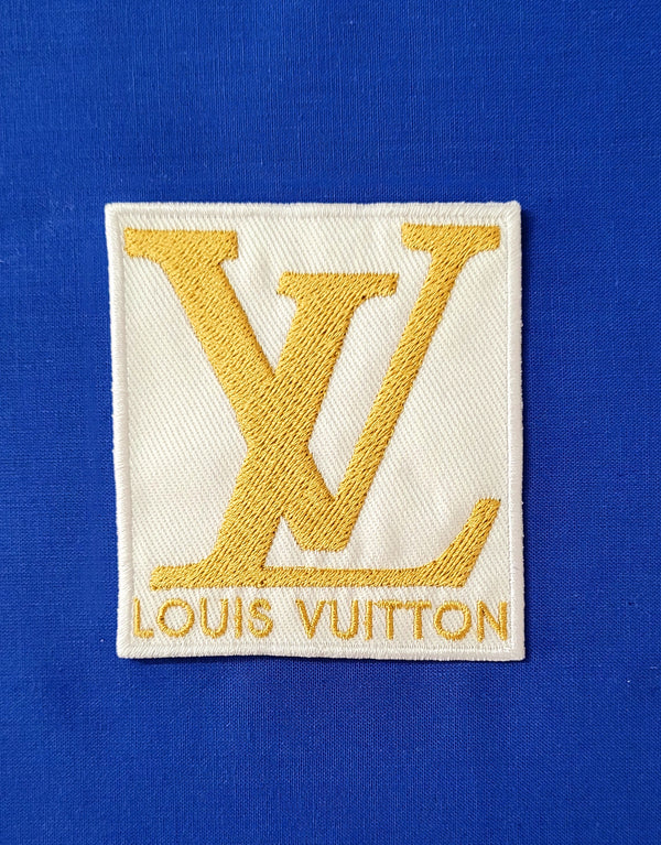 Parche Réplica Louis Vuitton LV 8x7cm Bordado Termoadhesivo y Cosido