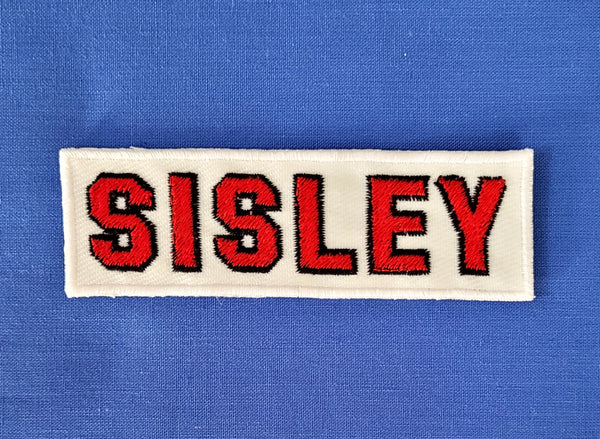 Patch Replica Brand Sisley Embroidered Iron-on or Sew-on 9.5x3 cm