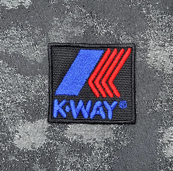 Patch Patch Replica Brand K-WAY Kway Embroidered Iron-on or Sew-on 5x5 cm