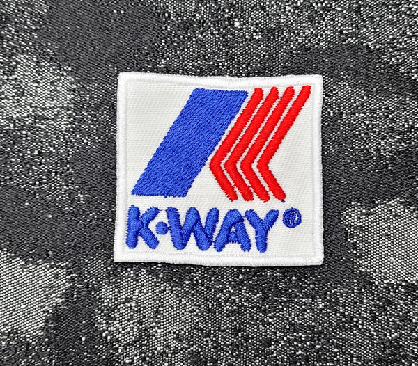 Patch Toppa Replica Brand K-WAY Kway Ricamata Termoadesiva o da Cucire 5x5 cm