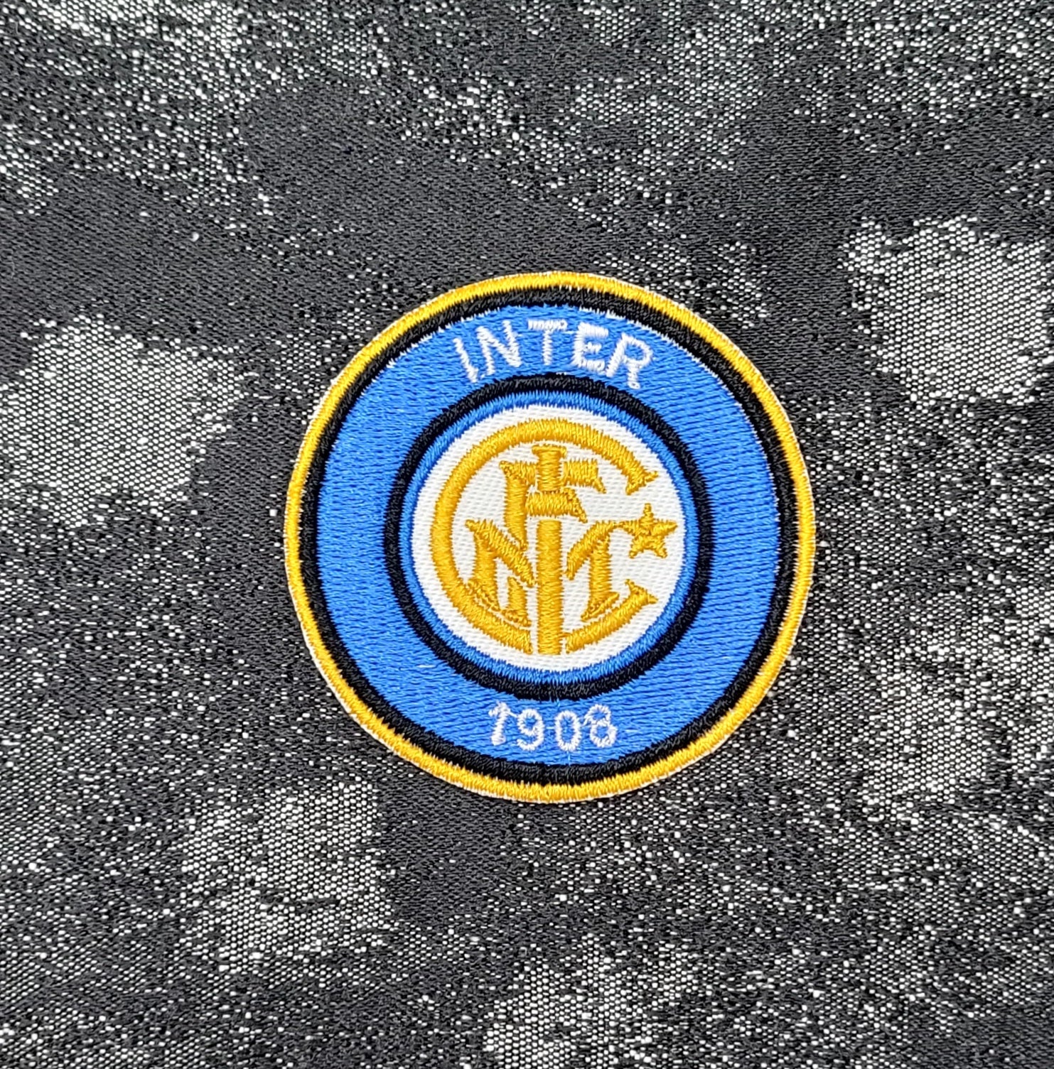 Patch Embroidered Patch Inter Calcio Iron-on or Sew-on Diameter 6 CM