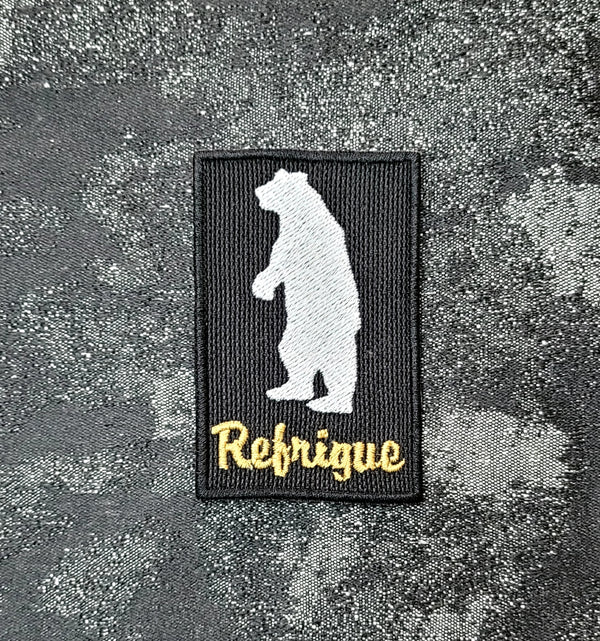 Patch Toppa Replica Brand Refrigue Ricamata Termoadesiva o da Cucire 8x5 cm