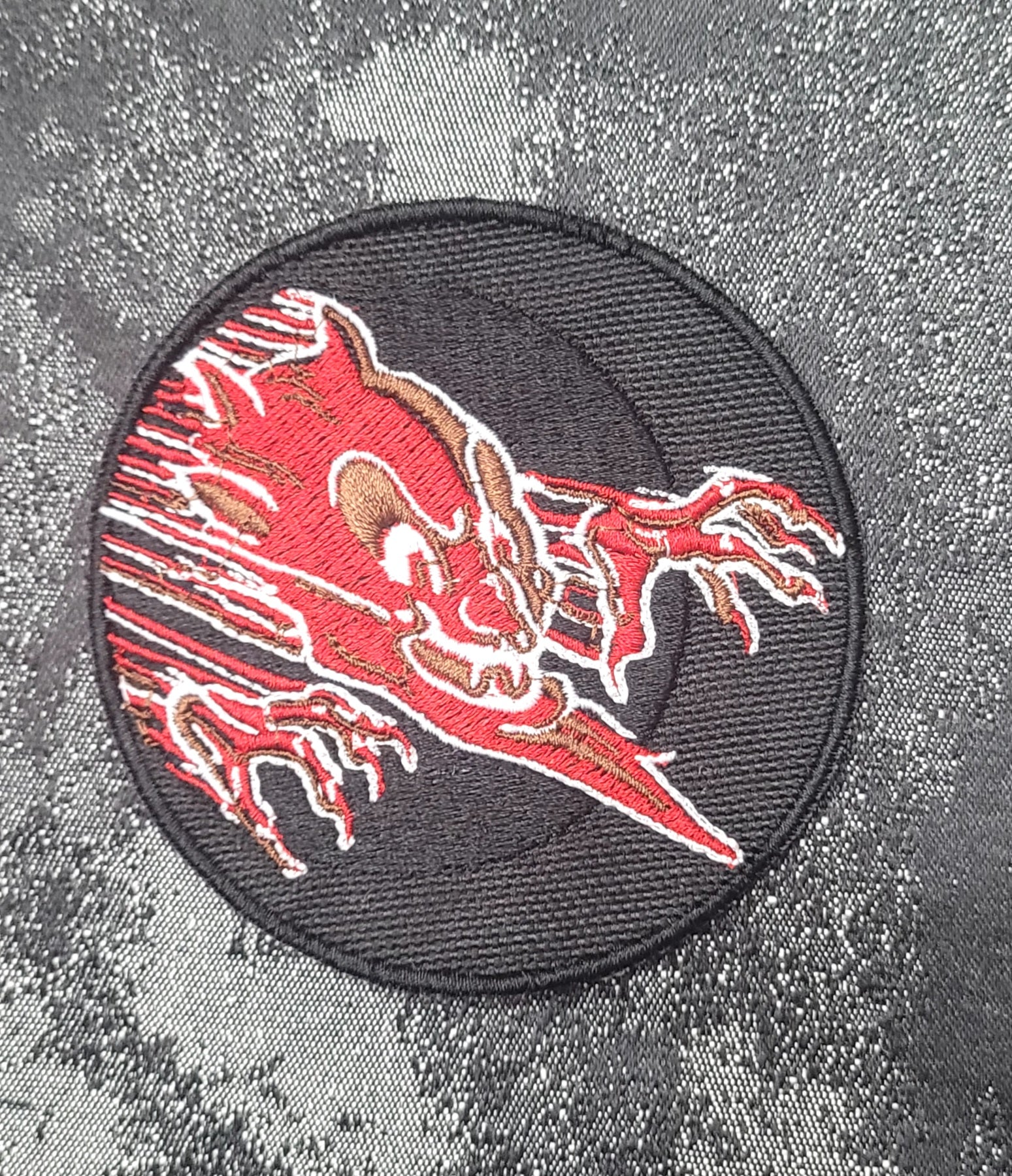 Patch Toppa Ricamata 6 Sesto Stormo Ghedi con VelcroM.eF. cucito Diametro 9 CM