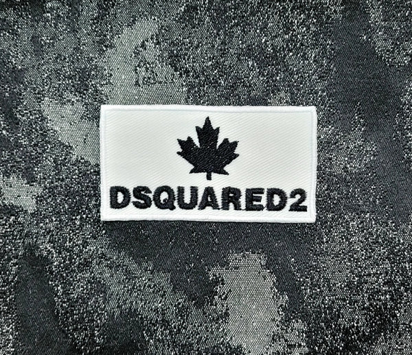 Patch Toppa Replica Brand DSQUARED2 D2 Ricamata Termoadesiva o da Cucire 8,5X4,5 CM