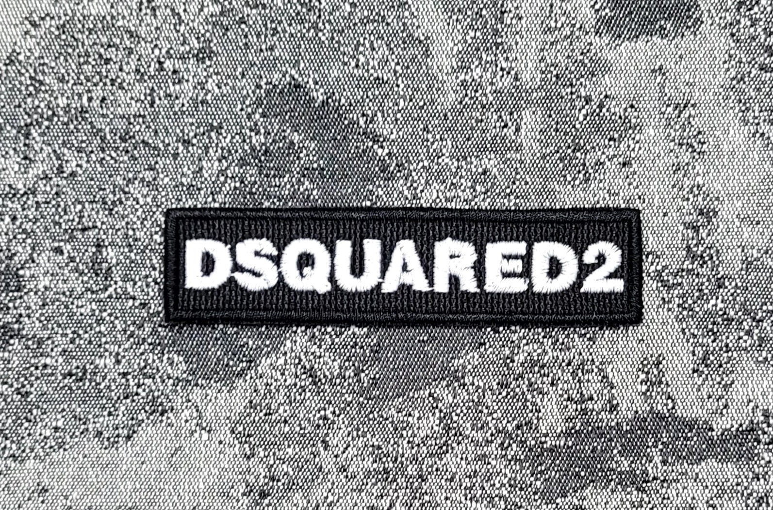 Patch Toppa Replica DSQUARED2 D2 8.5x2CM Ricamata Termoadesiva e da Cucire