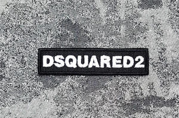 Parche Parche Réplica Marca DSQUARED2 D2 Bordado Termoadhesivo o Cosido 8.5X2 CM