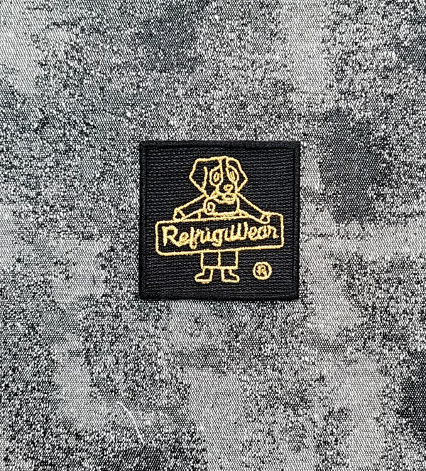 Patch Toppa Replica Brand Refrigiwear Ricamata Termoadesiva o da Cucire 5x5 cm