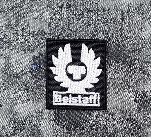 Patch Toppa Replica Belstaff Ricamata Termoadesiva o da Cucire 6,5x5,5 cm