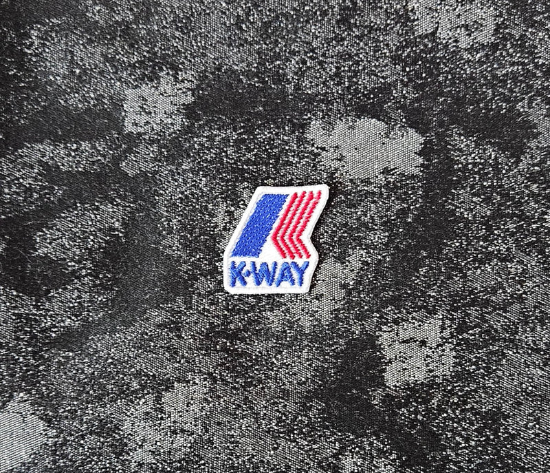 Patch Patch Replica Brand K-WAY Kway 3.3x3.3cm Embroidered Iron-on and Sew-on